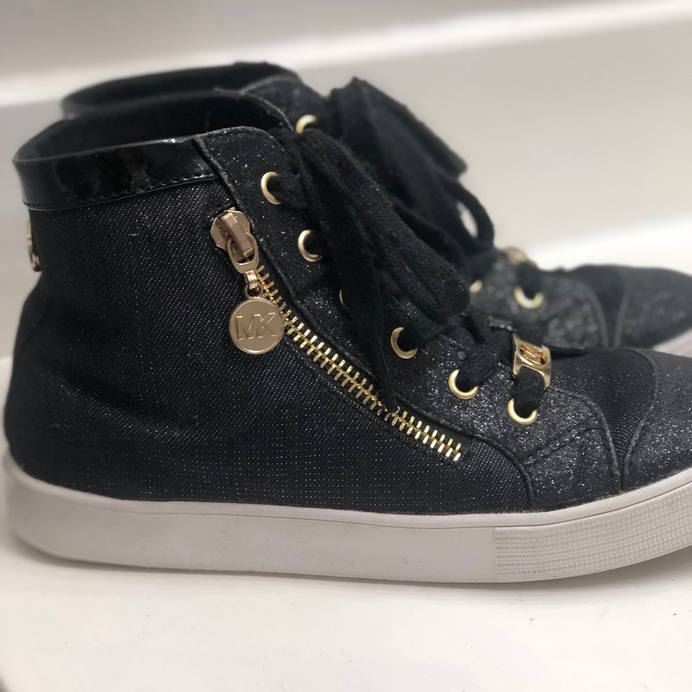 Michael Kors Girls Top Sneakers - Black, Kids 2